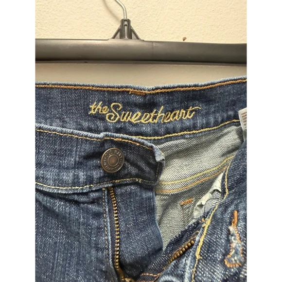 Women's Old Navy Blue The Sweetheart Straight Leg Jeans Size 6 - Picture 2 of 4